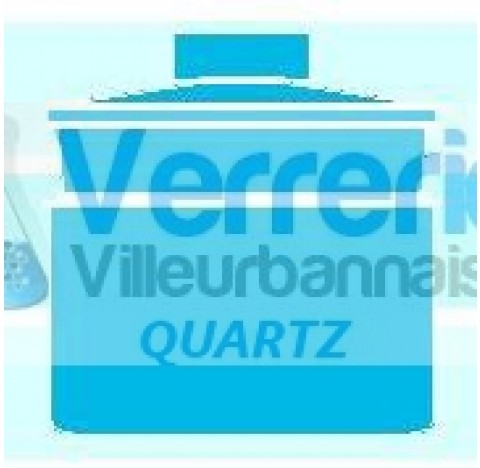 Nacelle de pesee en quartz forme basse volume : 25 ml haute temperature verre silice incineration de