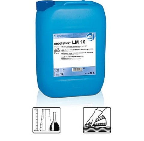 neodisher LM 10 10 litres Detergent alcalin, concentre liquide, sans tensioactif, avec pouvoir oxyda