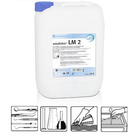 neodisher LM 2 10 litres Detergent faiblement alcalin, concentre liquide. Pour le nettoyage manuel e