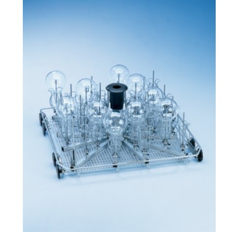 Panier inferieur a injection, 33 gicleurs et supports tulipes avec sechage pour verrerie a col etran