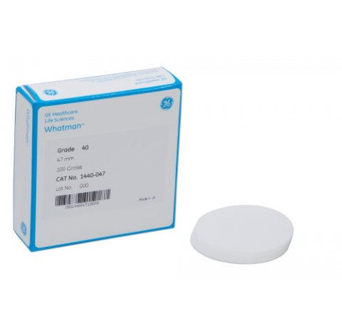 Papiers filtre quantitatifs, grade 41 sans cendres,diametre 60 mm, 100 papiers de filtration en cell