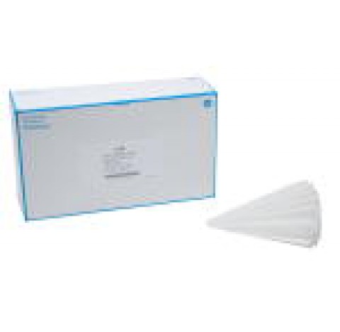Papiers filtre plisses, grade 114V diametre 320 mm, 100 papiers de filtration en cellulose resistant