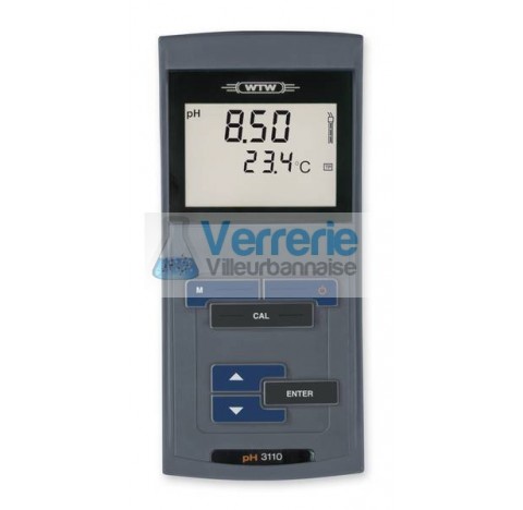 pH/mV-metre WTW robuste et facile d'utilisation grace a a son grand ecran LCD. Pour des mesures de r