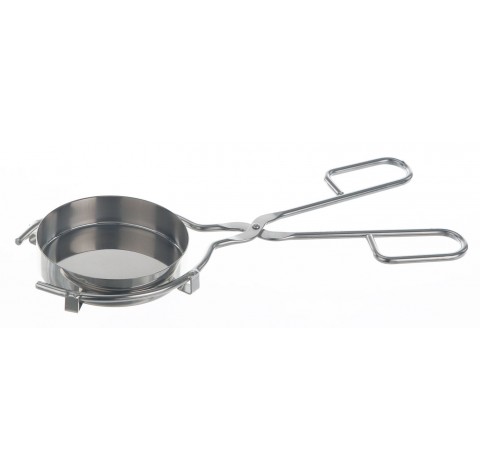 Pince pour capsules diam 75/100mm long de pince 150mm long totale 250mm diam de tige 5mm en inox pol