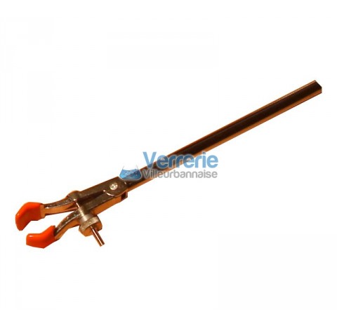 Pince 2 doigts serrage 8 a 30 mm longueur totale 180mm Labomeca realiser afin de tenir des burettes 