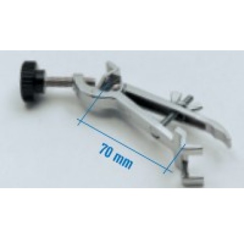 Pince pour burette en metal chrome trips avec noix, pour diametre de 4 a 20 mm