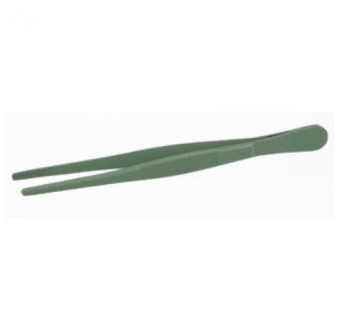 Pincette arrondie long 115 mm inox recouverte de PTFE