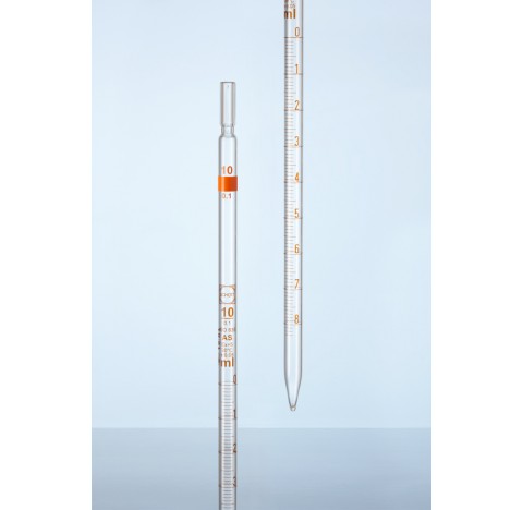 Pipette graduee pour ecoulement partiel et total classe AS, verre AR, 25 ml 2