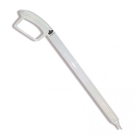 Pipette a vin courbee en verre borosilicate 220 ml, diametre 30 mm longueur 500 mm