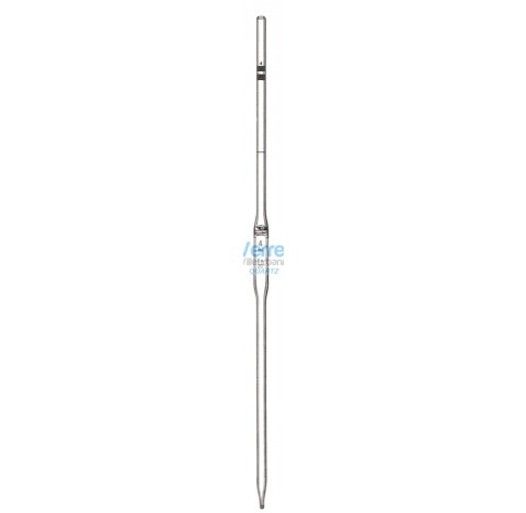 Pipette marque 1 anneau volume : 1 ml haute temperature verre silice incineration dessication combus