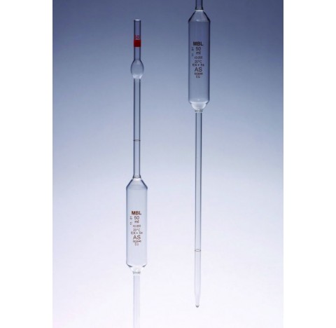 Pipette jaugee 2 traits classe AS 2ml