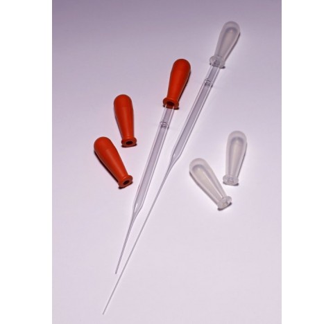 Pipette Pasteur 230 mm, verre sodocalcique, non sterile, non cotonne, pointe ouverte, sous emballage