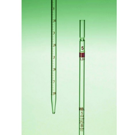 Pipette serologique  graduee zero a la pointe ecoult total cl B 25ml echelon 0,200ml