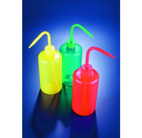 Pissette de securite LDPE 500ml jaune