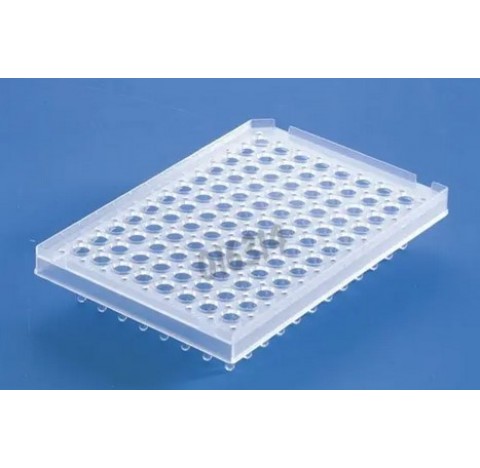 Plaque Detection demi - jupe 96 puits pour séquenceurs ABI coloris naturel ABgene<br>Plaques Detecti