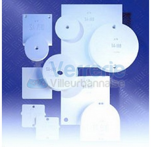 feuille de plaque filtrante degrossissante Dim. : 600 x 600 mm paquet de 100