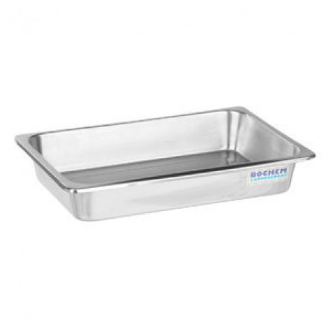 Plateau inox 290x190mm hauteur 55mm pour instruments medicaux