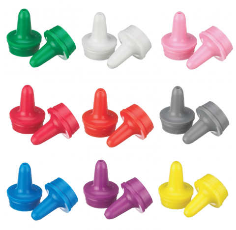Pointe compte-gouttes en polyethylene blanc pour bouchon visse 20-410 et flacon compte-gouttes de 30