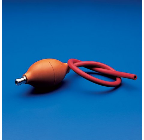 Mono-Poire caoutchouc rouge pour vide avec 2 valves diam.46mm  plastique Kartell