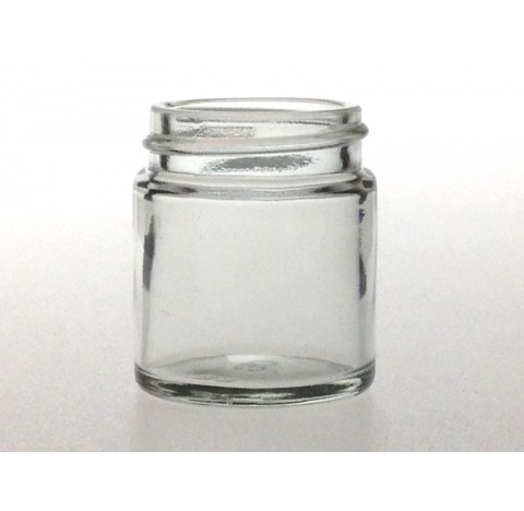 Pommadier 30 ml en verre blanc sodocalcique bague 38/400