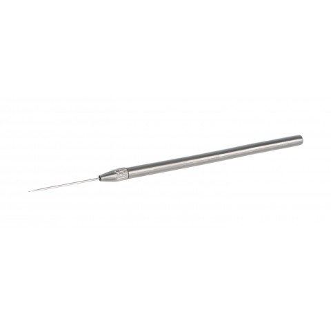 Porte aiguille a dissection en inox long 90mm pointe inox incluse, ouverture 0,048 -0,05 mm