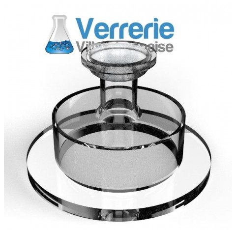 Porte filtre 29/15 femelle diamètre interne 66 mm diamètre externe 100 mm