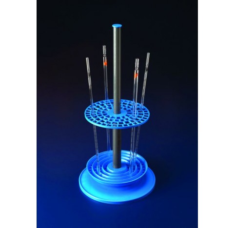 Porte-pipettes PP pour 94 pipettes (diverses tailles) bleu
