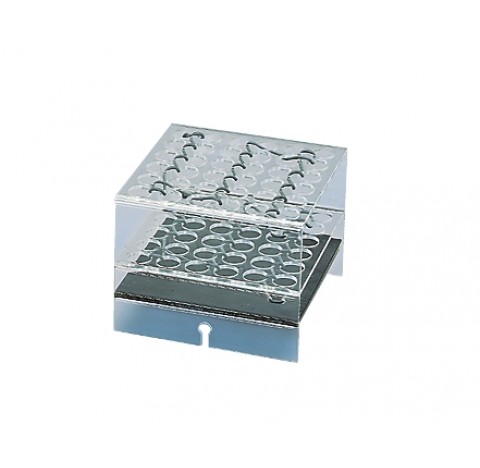 Plateau pour 36 tubes a essai oyu centrifugation diam 16mm VX 2 pour agitateur VXR