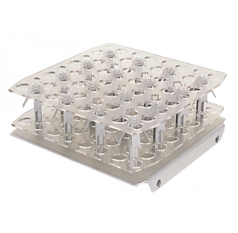 Portoir pour tube a essai AS 130.4 pour agitateur KS130 Basic ou Control pour l'agitation intensive 