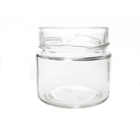 Bocal vaso mio 156 ml en verre blanc bague TO 70, Twist off