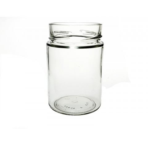 Bocal vaso mio 314 ml en verre blanc bague TO70 Deep, Twist off