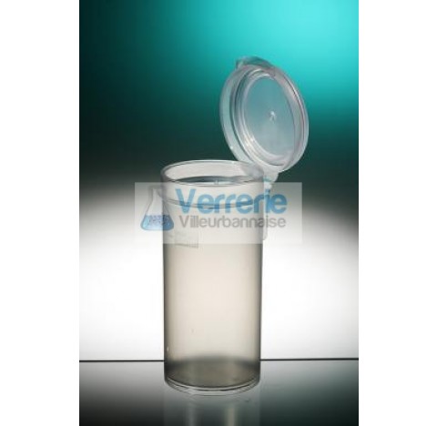 Pot droit 90ml Polypropylene naturel gradue a FL100-01