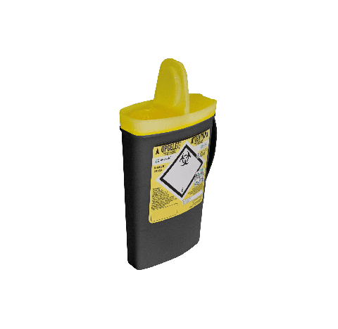 Le collecteur de dechets medicaux SHARPSAFE Modele EXCHANGE NF, d'une capacite de 0,45 litre (450ml)
