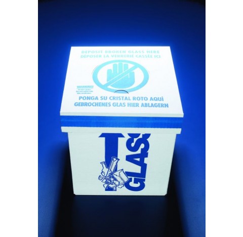 Poubelles jetables de paillasse recup. du verre 10 l (boite de 6)