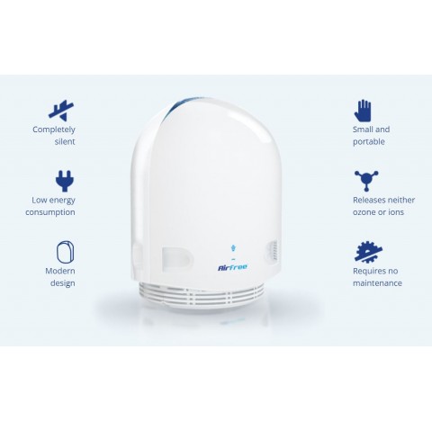 Purificateur d'air Air Free pour 60m²<br>Garantie - 2 ans  Poids - 1,48 Kg <br>Consommation - 52 Wat