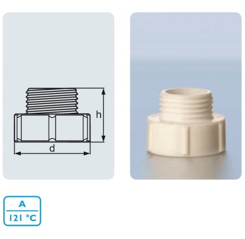 Adaptateur PTFE GL56 - GL45 pour flacon TILT GL56