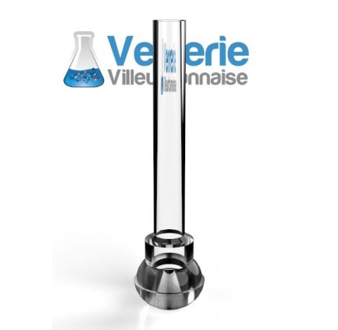 Raccord 29/15 male avec tube diametre extérieur 12 mm, en verre borosilicate