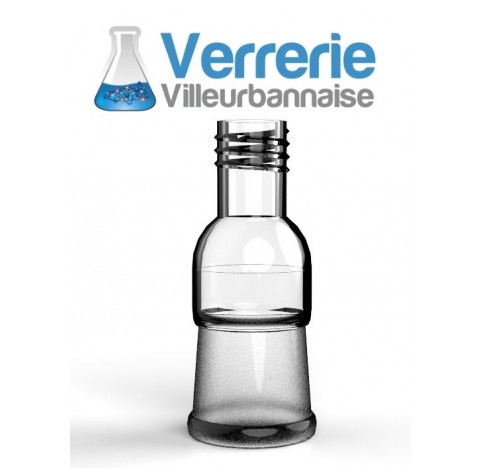 Raccord avec rodage 85/55 femelle et filetage GL45 en verre borosilicate