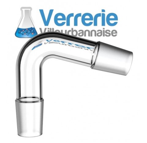 Tete de colonne ( distillation ) 34/35 et 24/29 2 rodages males avec prise thermometrique ,pas de vi