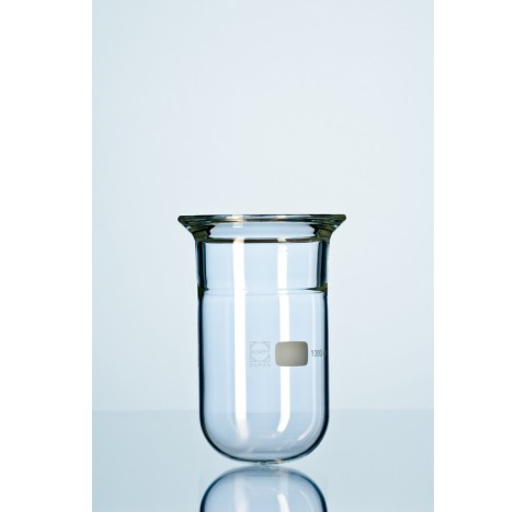 Reacteur verre 1000ml DN100 Schott avec gorge ( 1 litre) Diametre externe 106mm Hauteur 205mm Resist