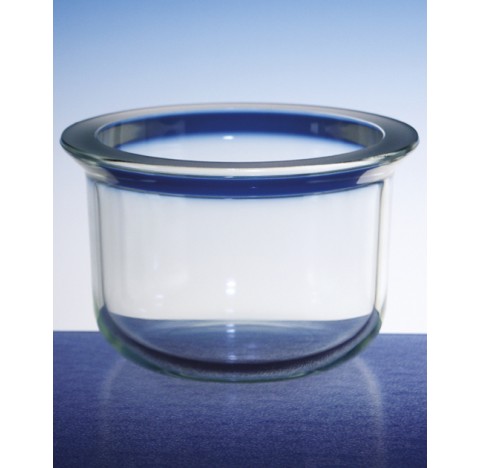 Reacteur verre fond plat 3000 ml DN120 a gorge diametre exterieur 130 hauteur 290mm