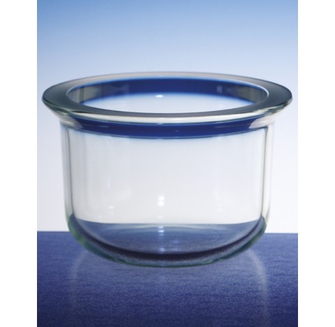 Reacteur verre fond plat 1000 ml DN150 SANS gorge diametre exterieur 160 hauteur 120mm