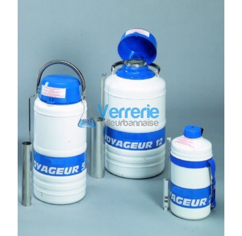 Recipients pour azote liquide (Aluminium) for stockage et transport de materiels biologiques Type VO