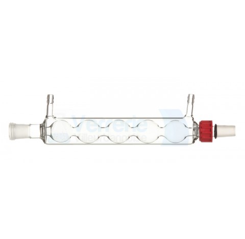 Refrigerant a 5 boules 2 rodages 19/26 rodaviss olives en verre diametre 10mm longueur utile 250 mm 