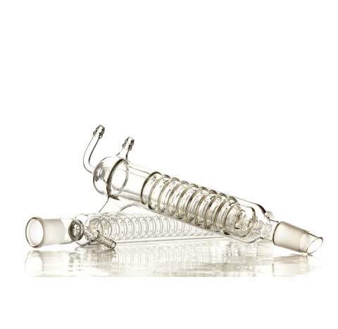 Refrigerant de Friedrich longueur utile 160 mm 29/32 male et 19/26 lateral olives en verre
