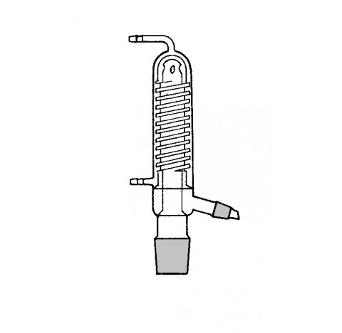 Refrigerant de Friedrich longueur utile 160 mm 45/40 male et 19/26 lateral olives en plastique