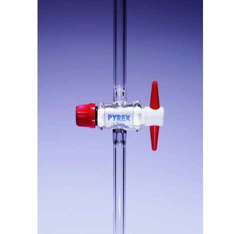 Robinet cle PTFE, voir droite 6,0mm