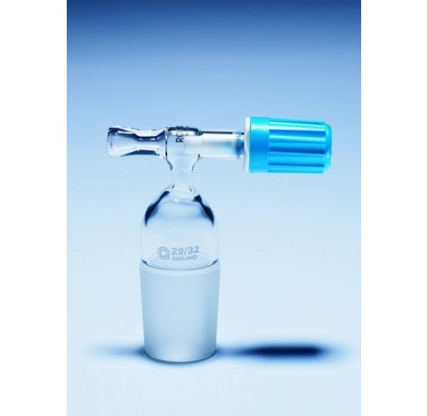 Robinet rotaflo cle PTFE pour flacon tubule