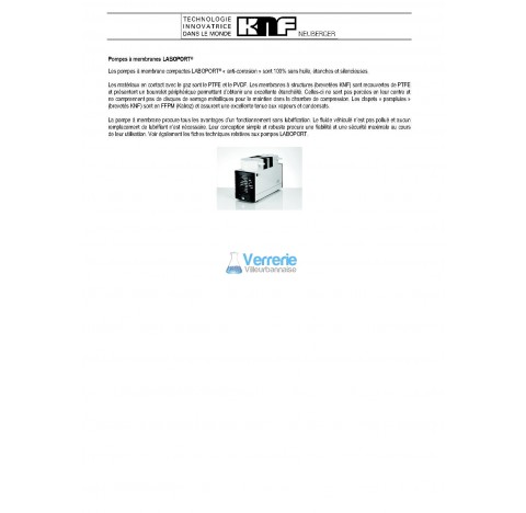 Systeme de vide SEM LABOXACT pour evaporateurs rotatifs  Debit a pression atmospherique : 10 L / min