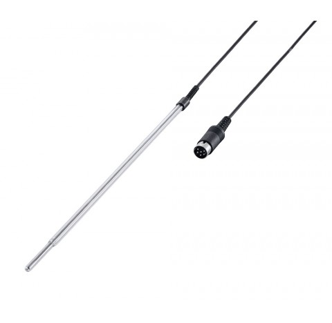 Sonde de temperature PT1000.70 en inox gaine en verre pour utilisation dans des milieux agressifs lo